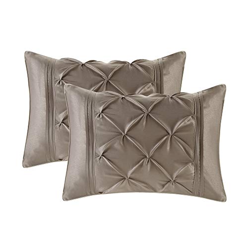 Luxe Diamond Tufting All Season Bedding - Matching Curtains & Decorative Pillows