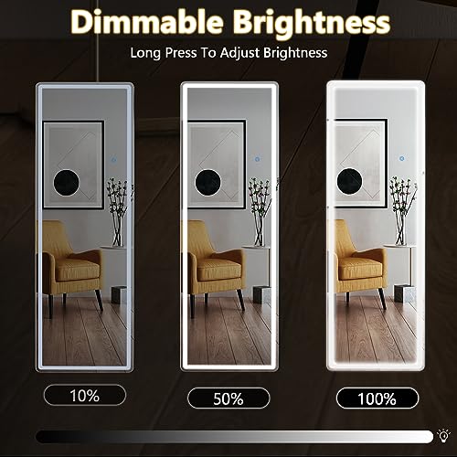 Full Length Standing Mirror with LED Lights