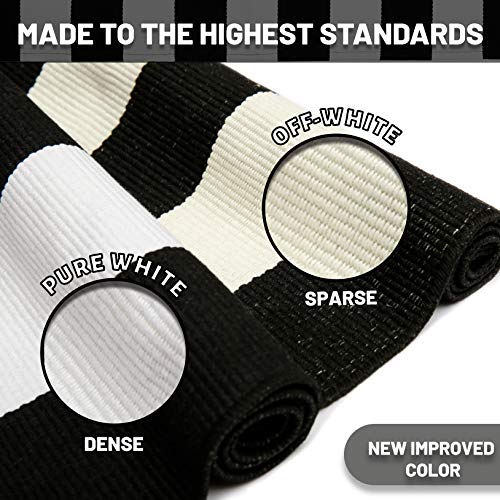 Black and White Area Rug