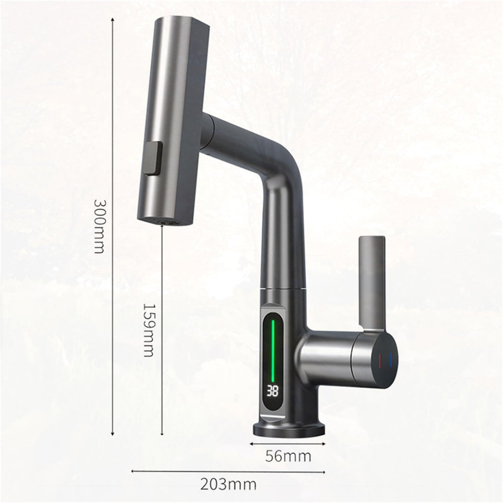 Luxury Waterfall Faucet for Bathroom Sink