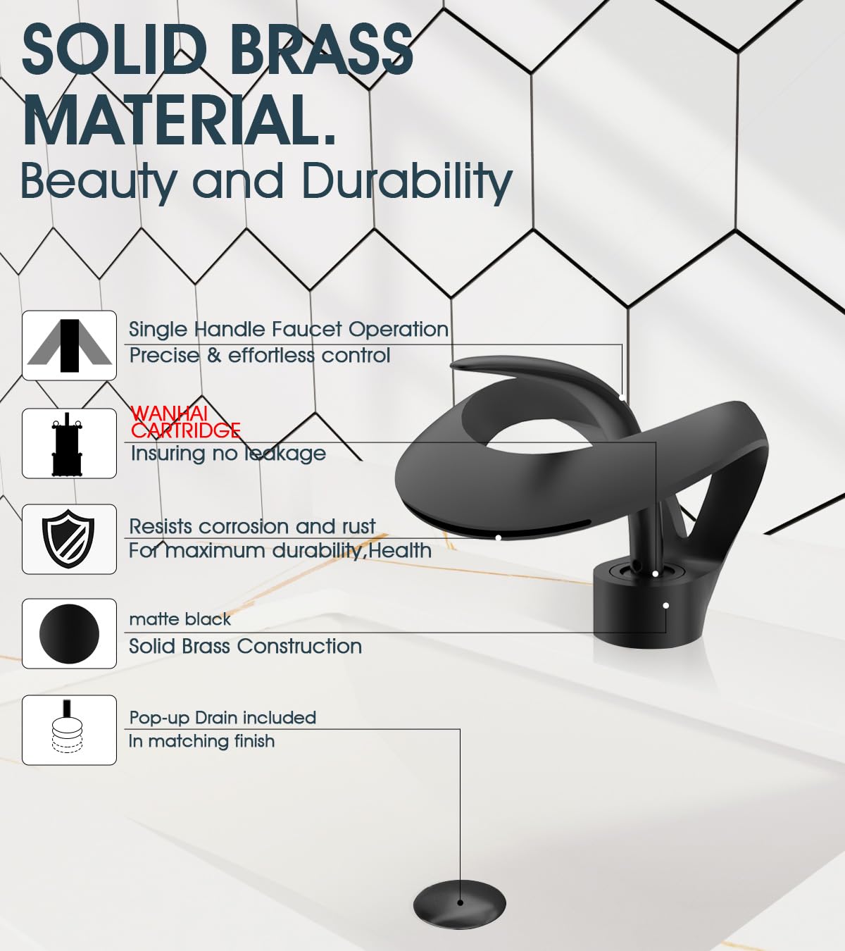 Elegant Luxury Bathroom Sink Faucet