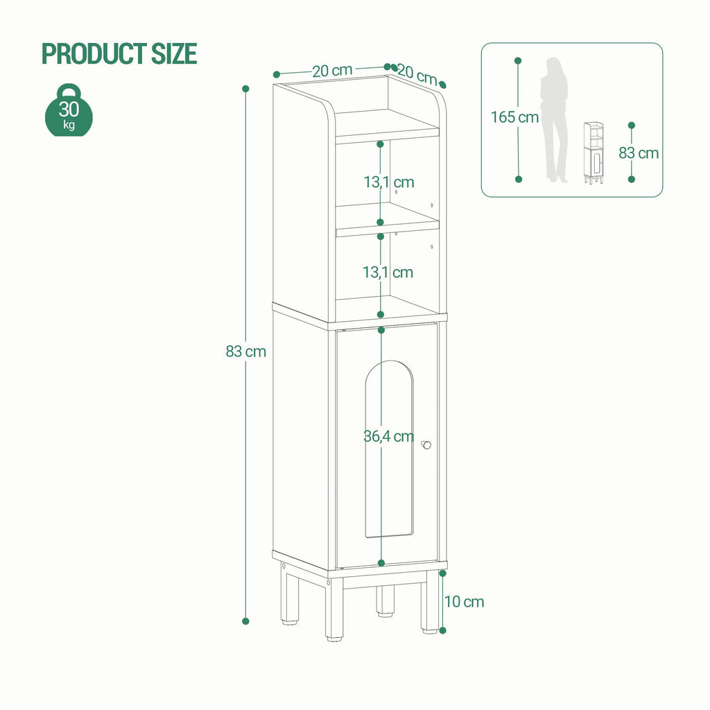 Bathroom Corner Storage Cabinet