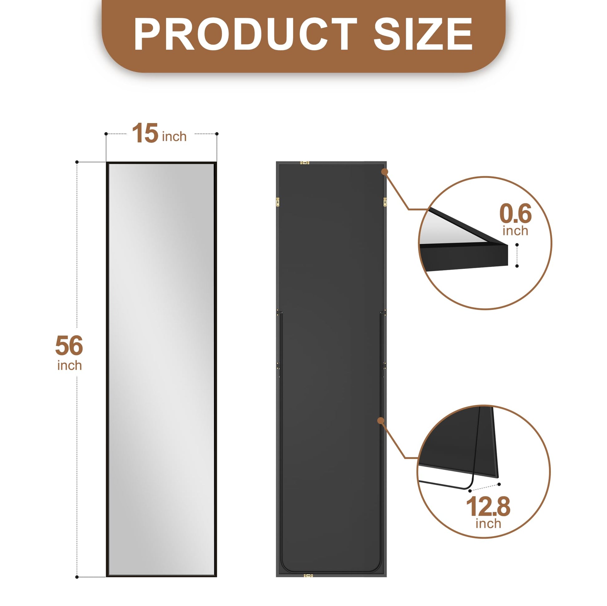 Delma Wall Full Length Standing Mirror