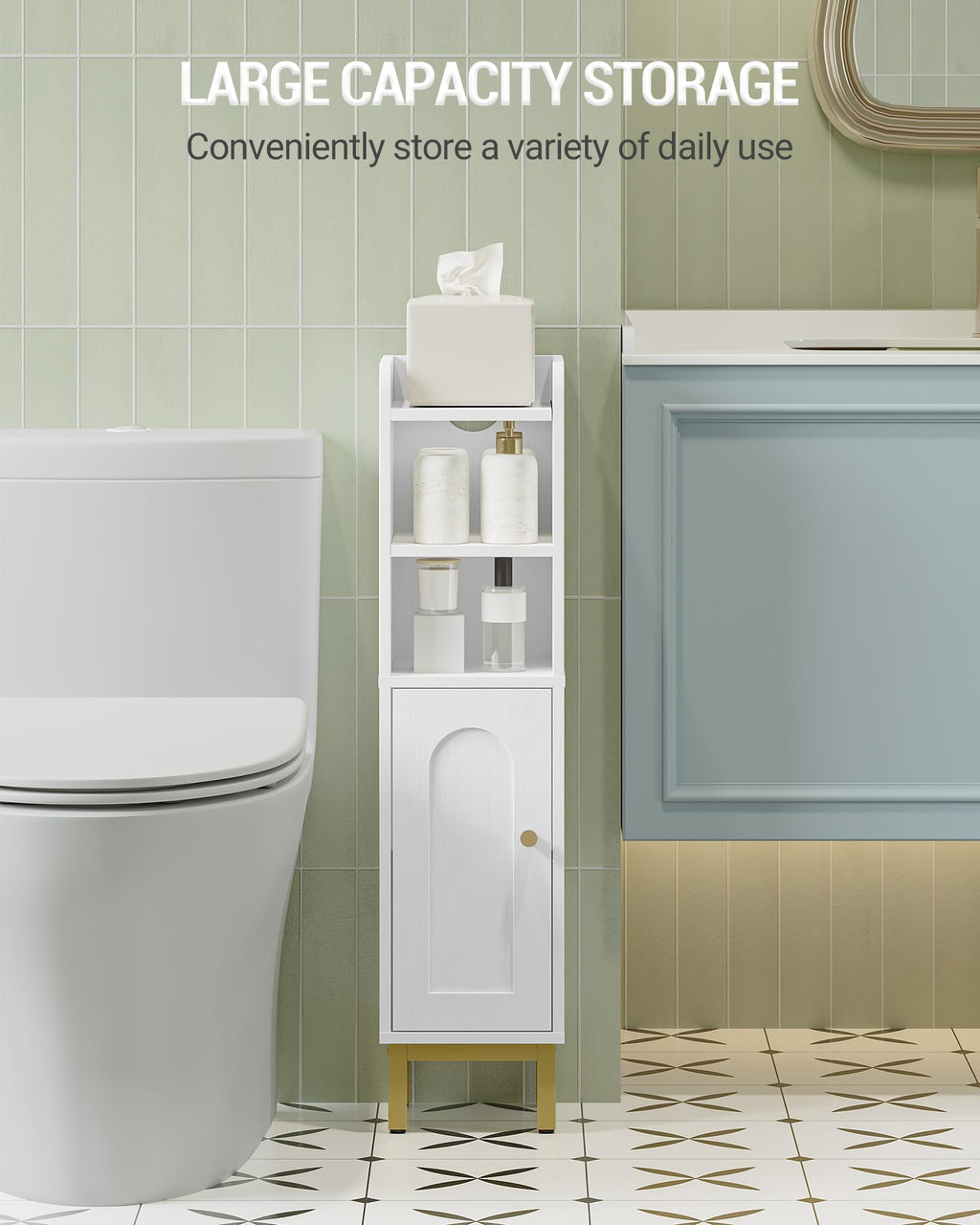 Bathroom Corner Storage Cabinet