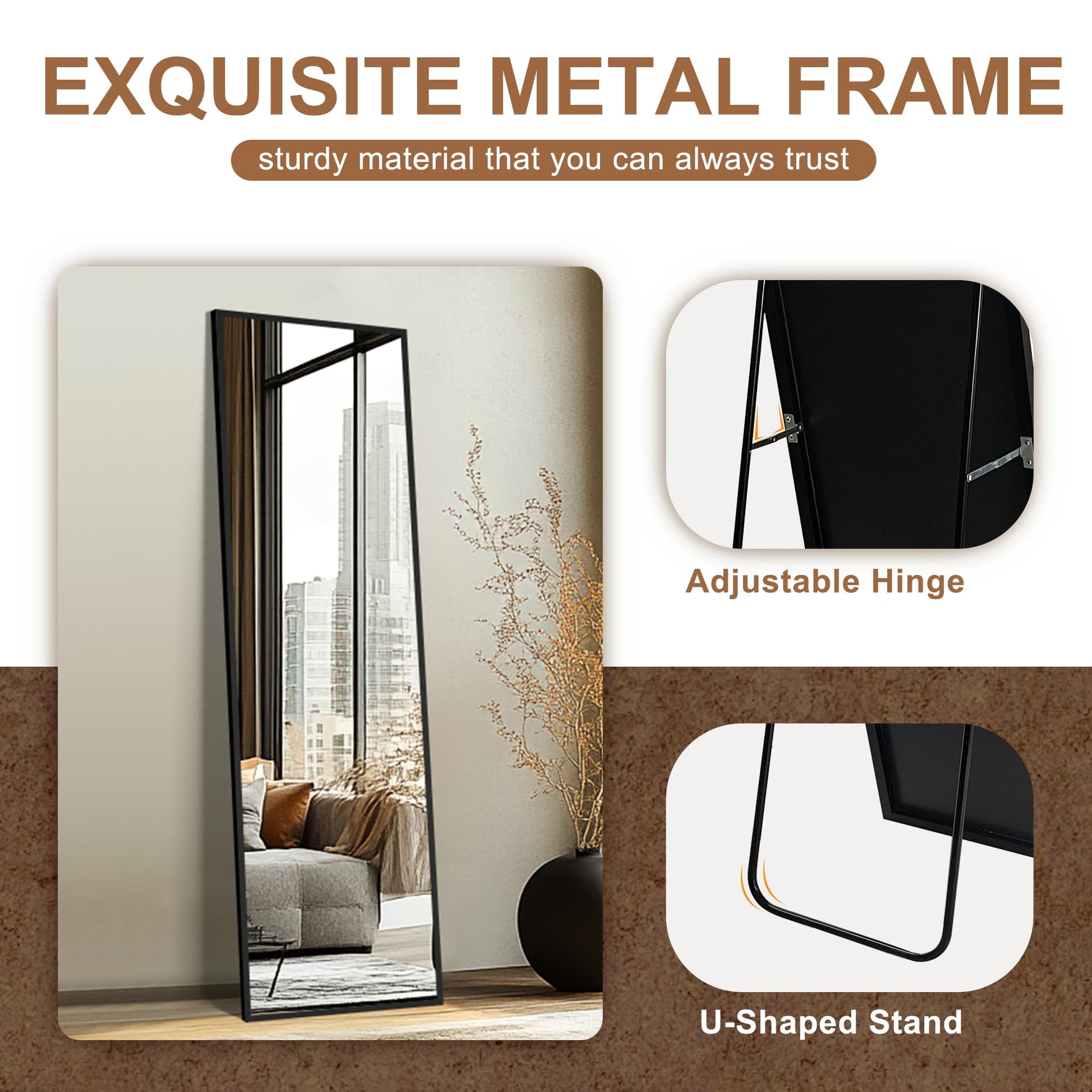 Delma Wall Full Length Standing Mirror