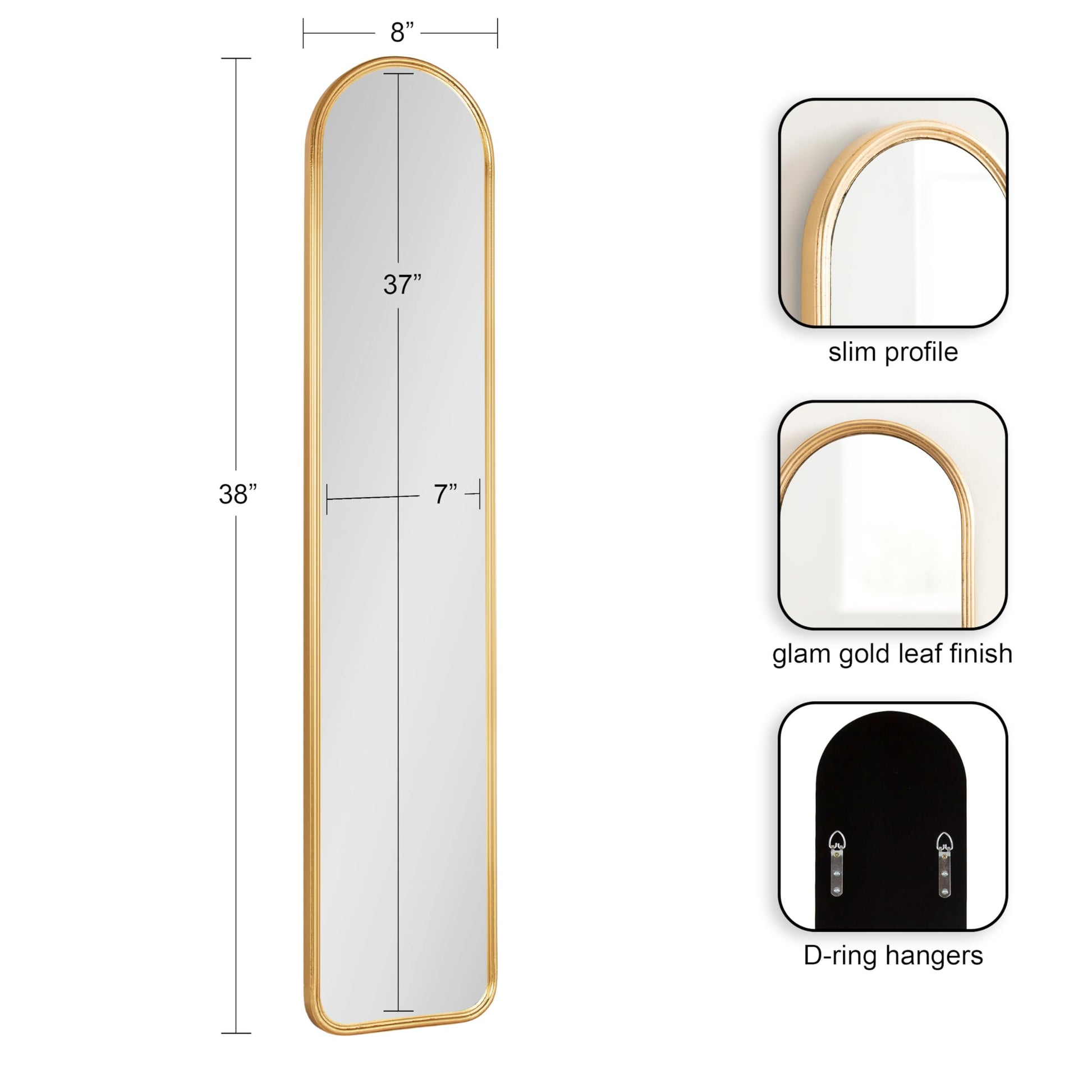 Caskill Slim Panel Wall Mirror