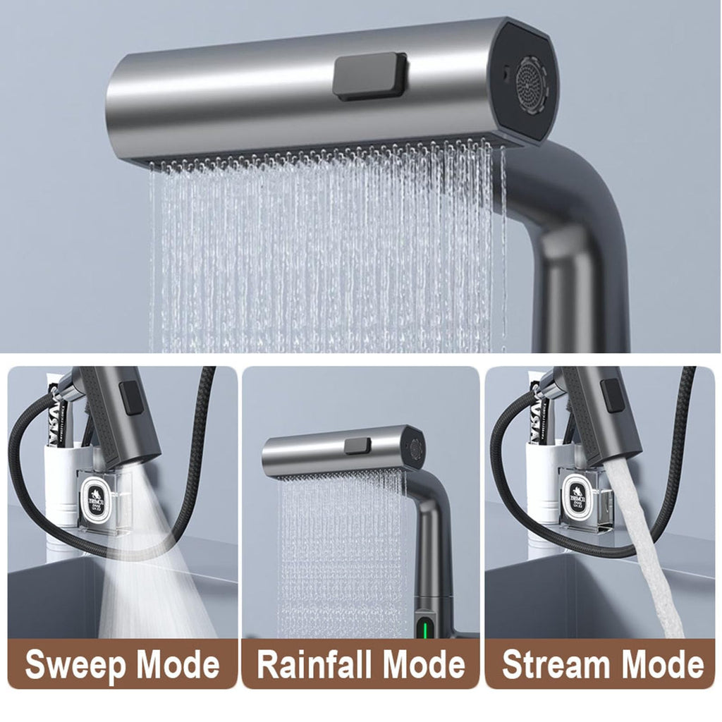 Luxury Waterfall Faucet for Bathroom Sink