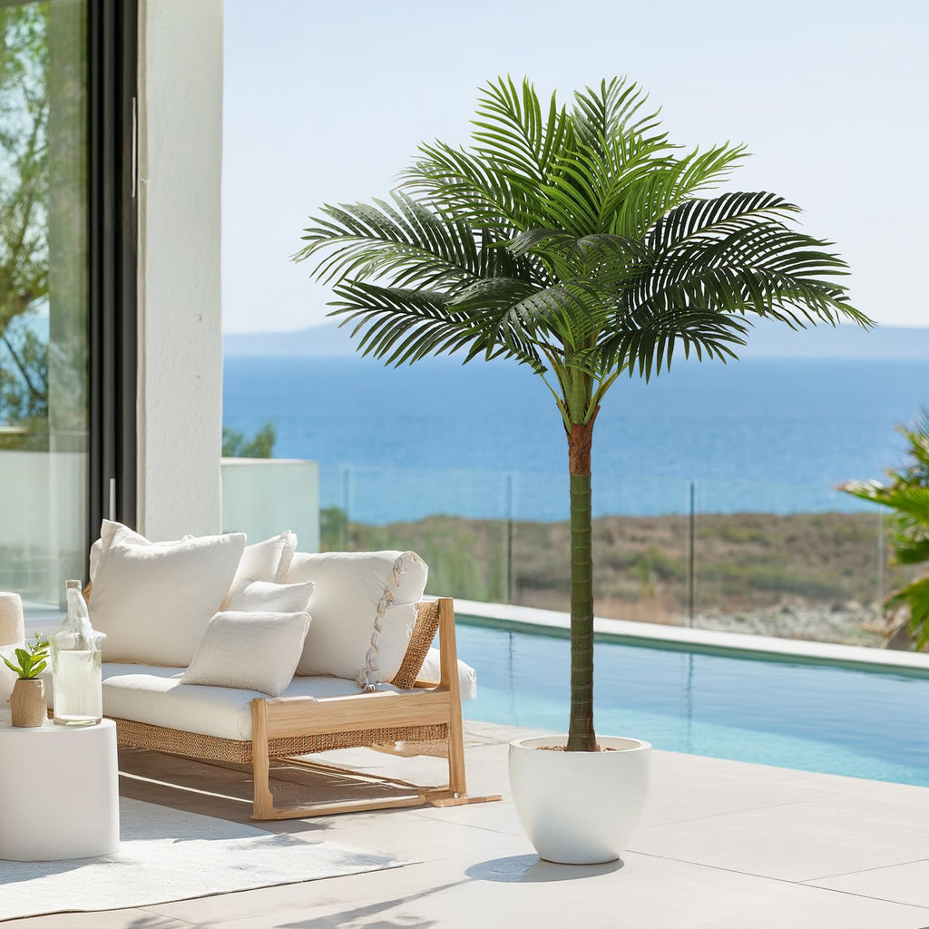 FLOWORLD Palm Tree Artificial Tropical Plant 6FT