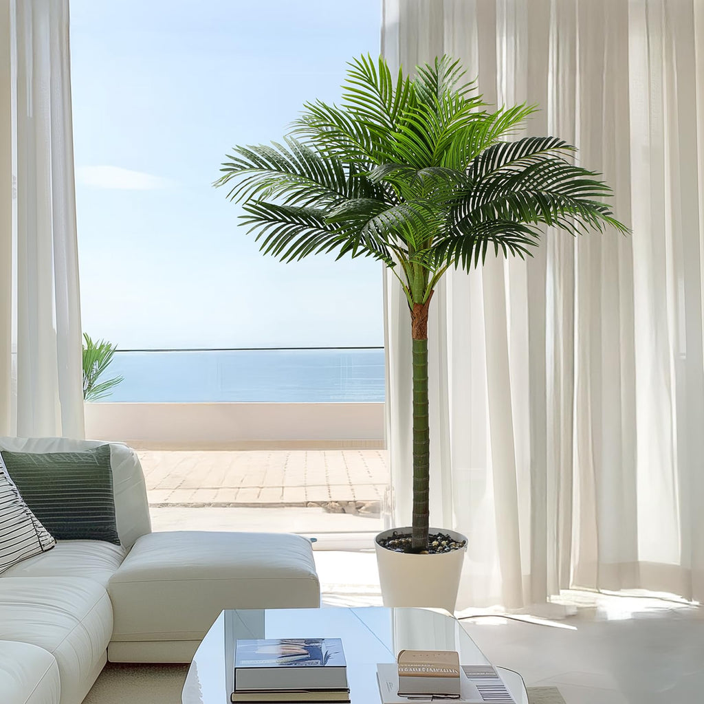 FLOWORLD Palm Tree Artificial Tropical Plant 6FT