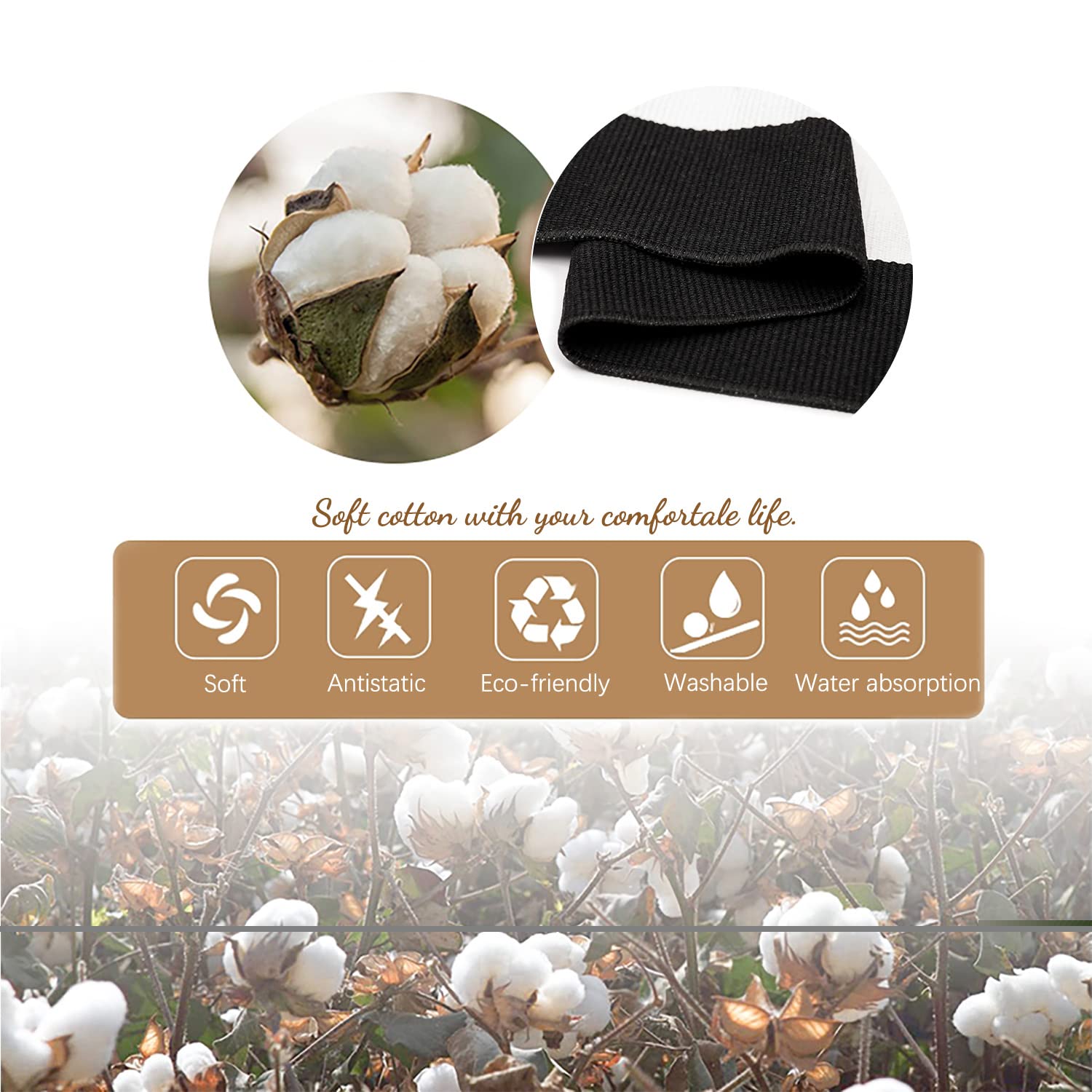 Black and White Area Rug