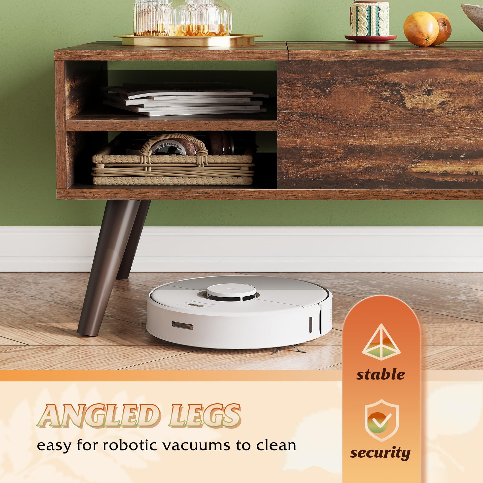 WLIVE Wood Lift Top Coffee Table with Hidden Compartment and Adjustable Storage Shelf