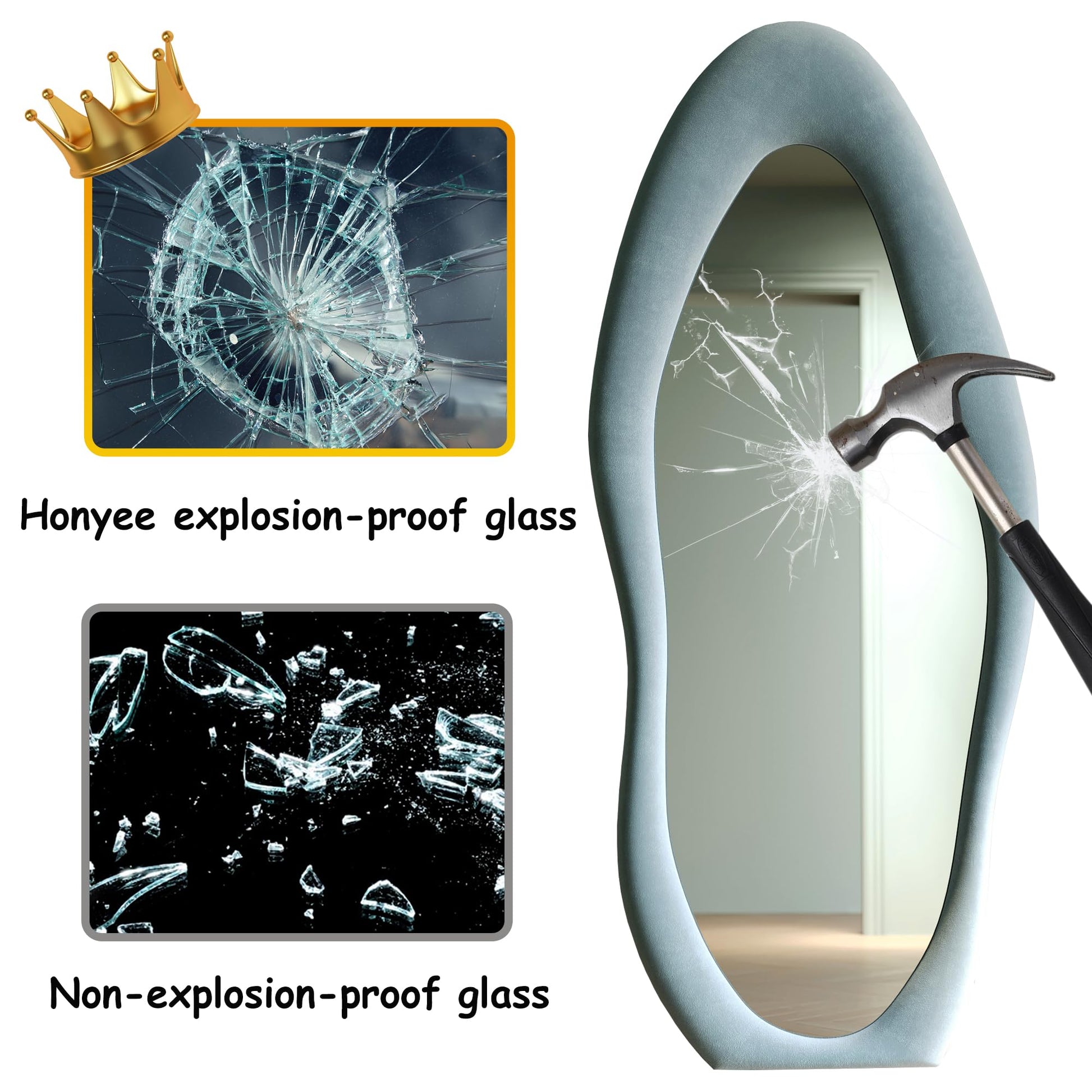 Honyee Full Length Mirror 63" x 24"