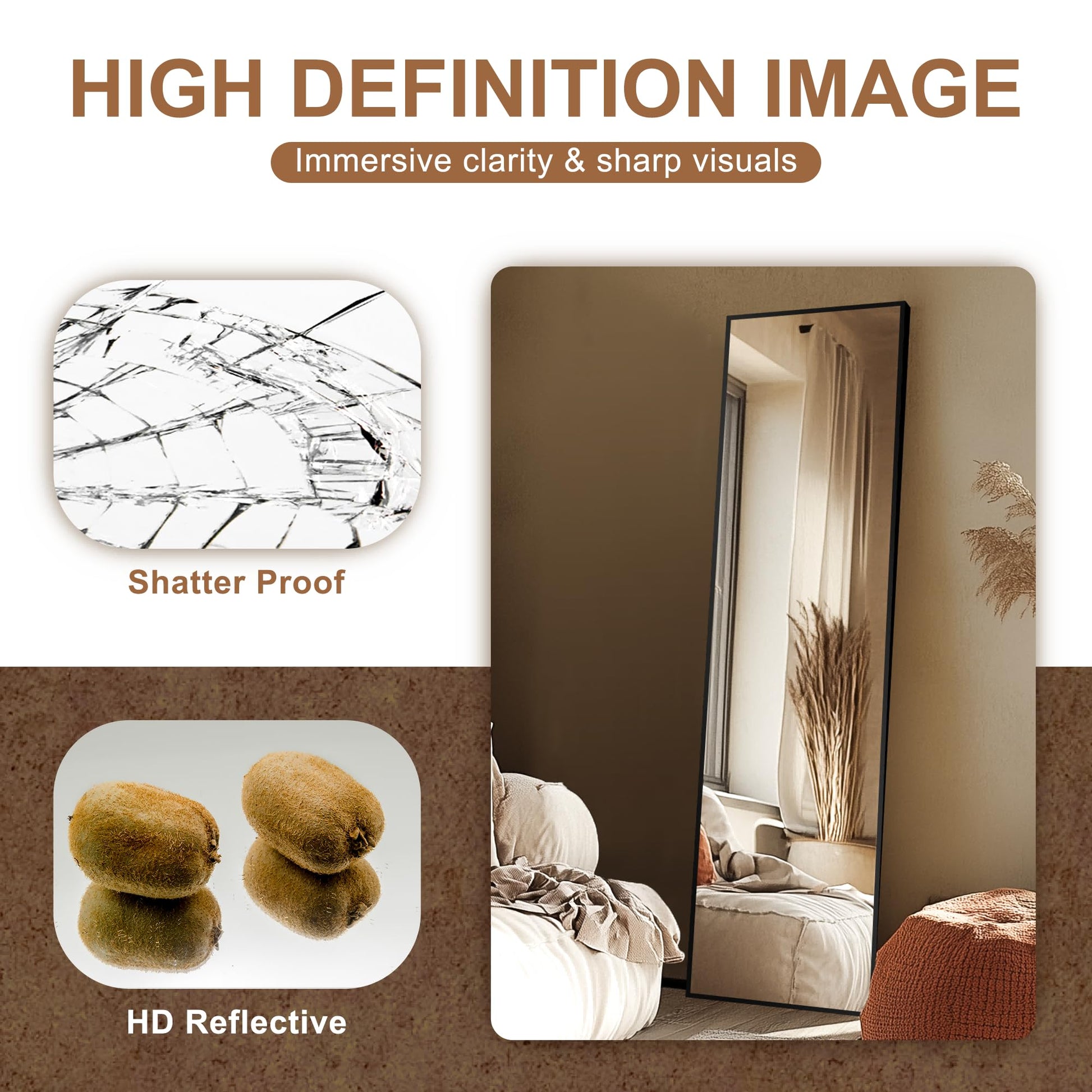 Delma Wall Full Length Standing Mirror