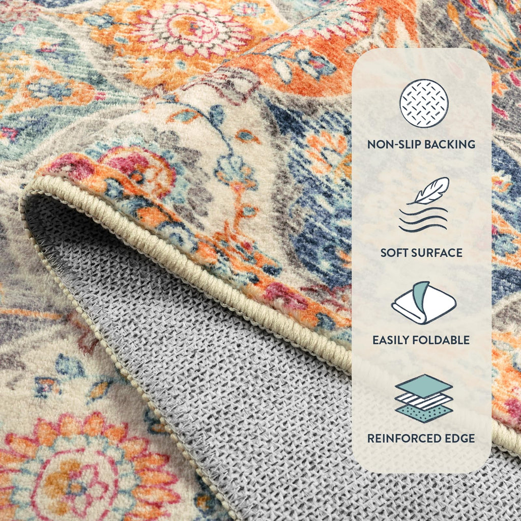 Lahome Moroccan Trellis Washable Rug