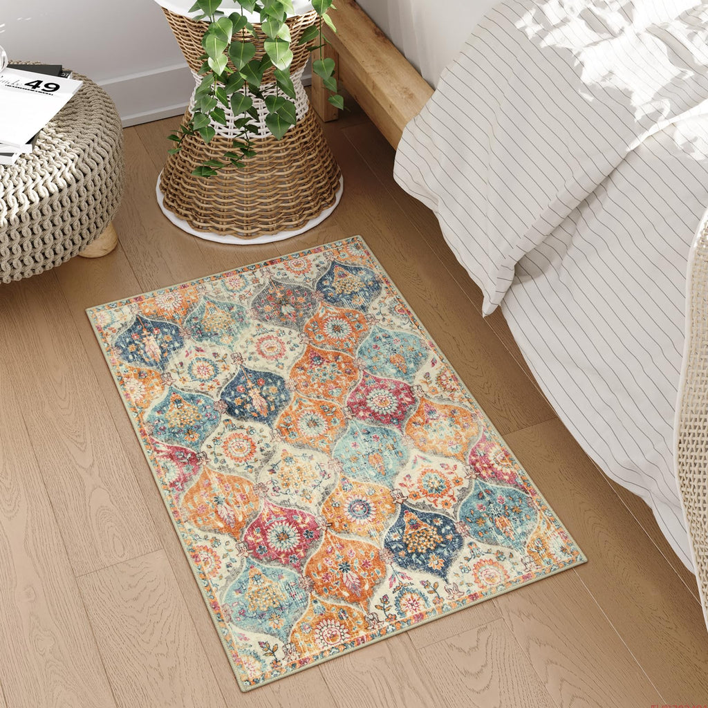 Lahome Moroccan Trellis Washable Rug
