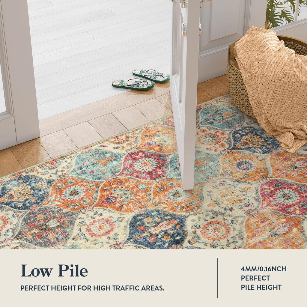 Lahome Moroccan Trellis Washable Rug
