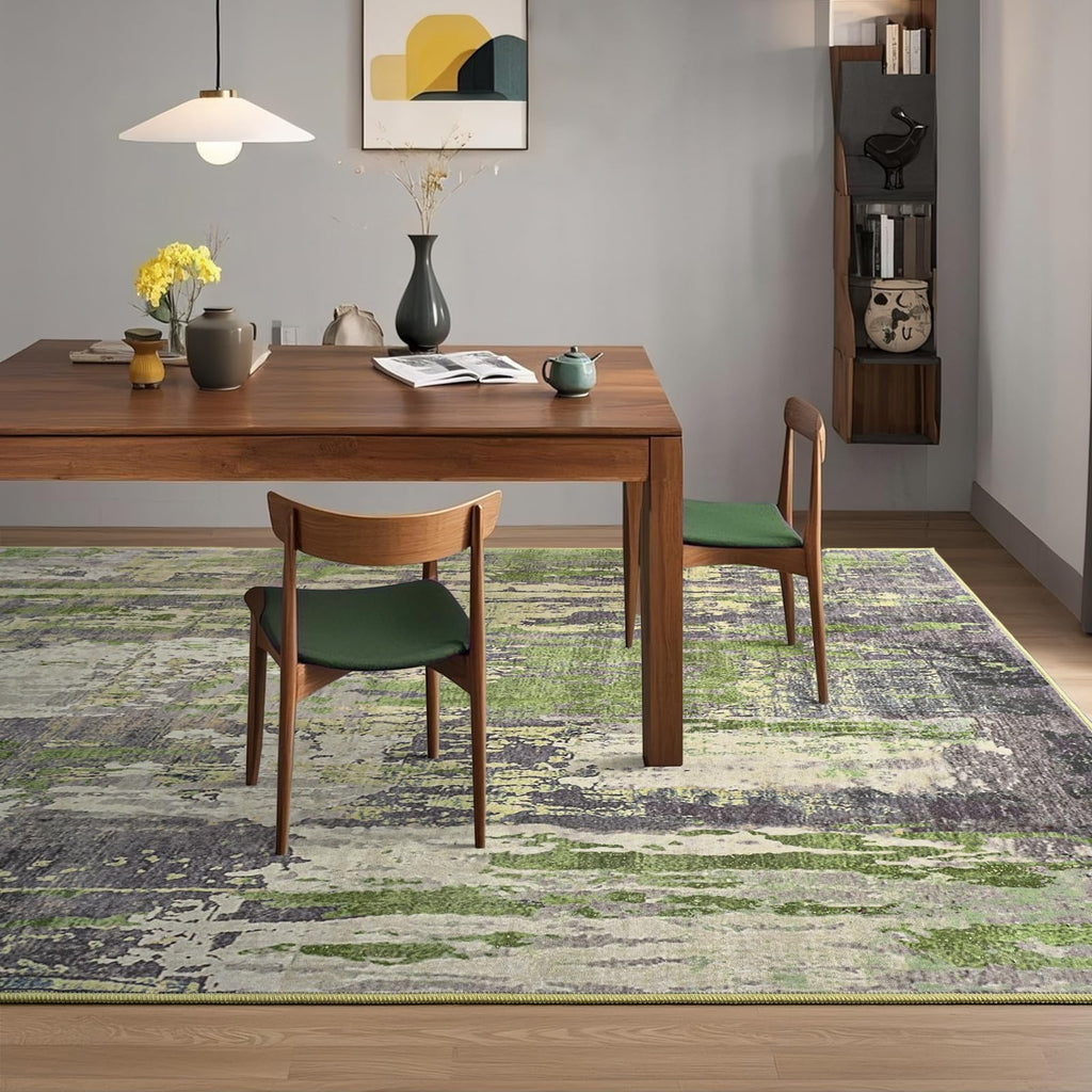 TONEED Abstract  Modern Area Rug 4x6 Feet