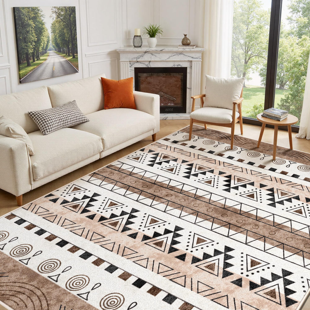 Large Mosaic Living Room Rug 8x10 Feet