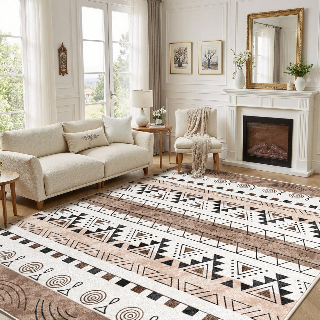 Large Mosaic Living Room Rug 8x10 Feet