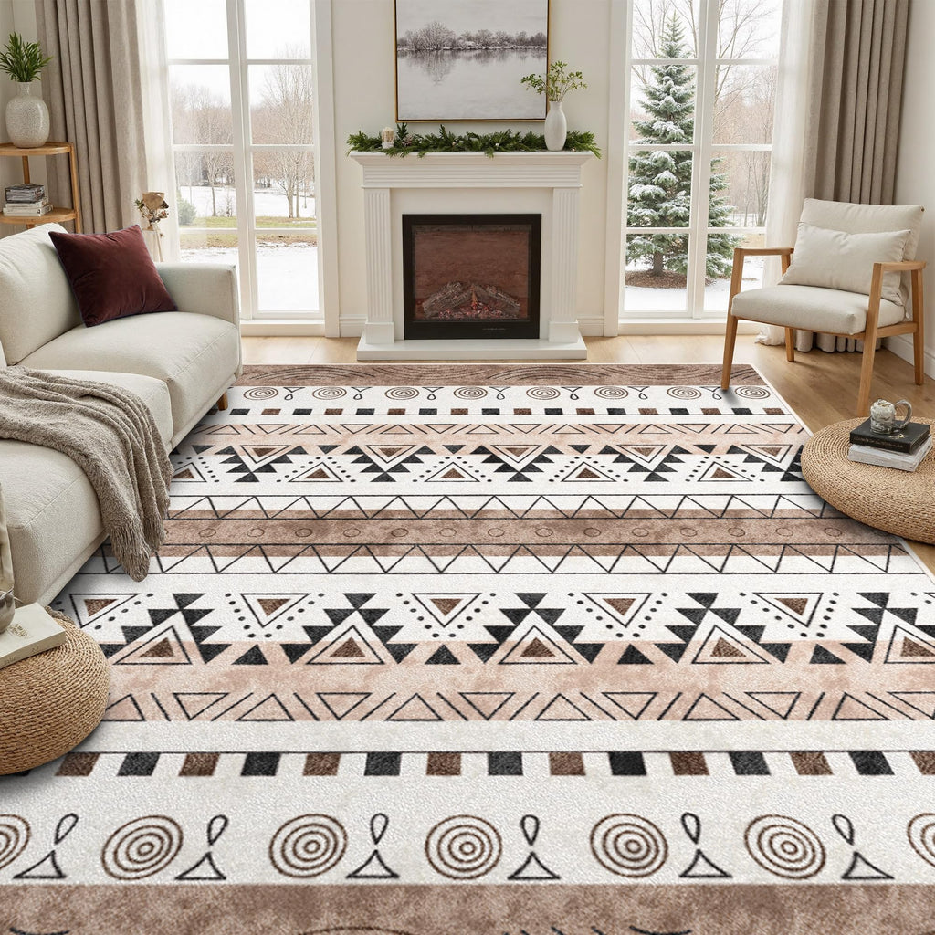 Large Mosaic Living Room Rug 8x10 Feet