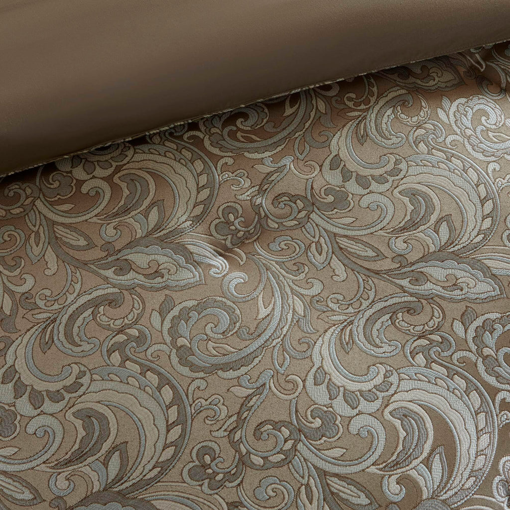 Madison Park Essentials Brystol 24 Piece Room in a Bag Faux Silk Comforter