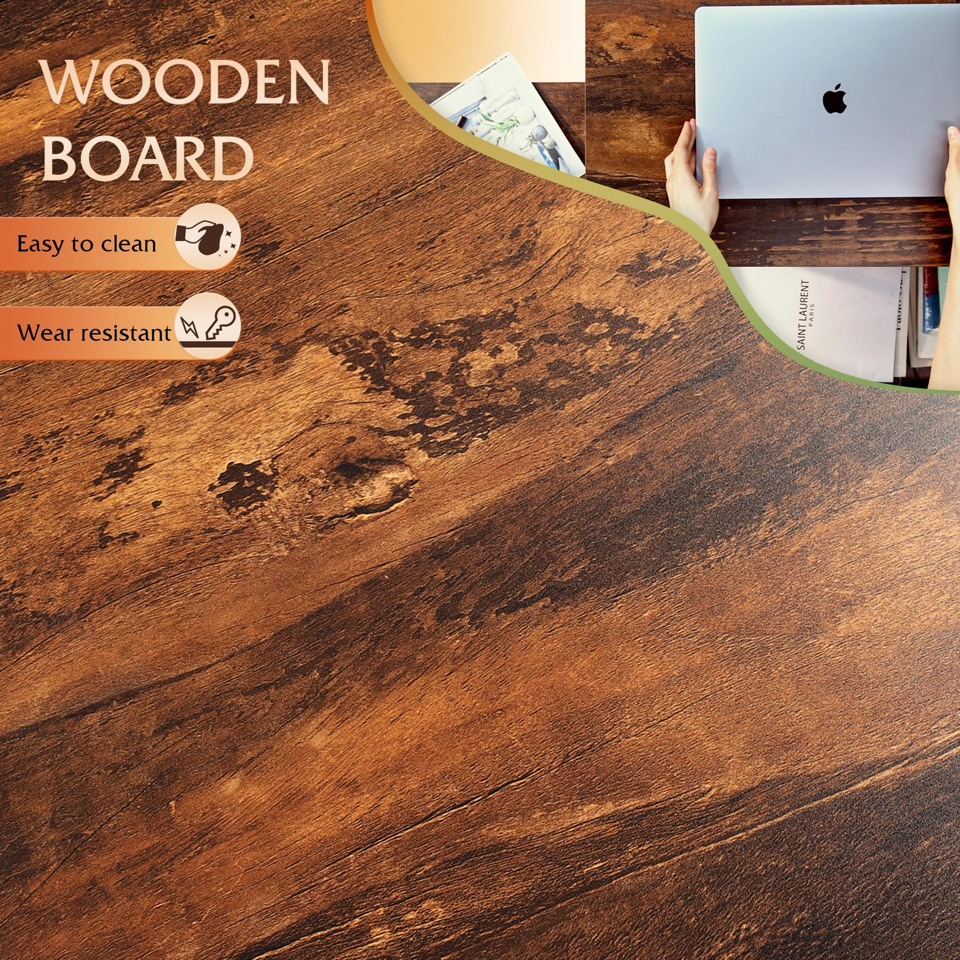 WLIVE Wood Lift Top Coffee Table with Hidden Compartment and Adjustable Storage Shelf