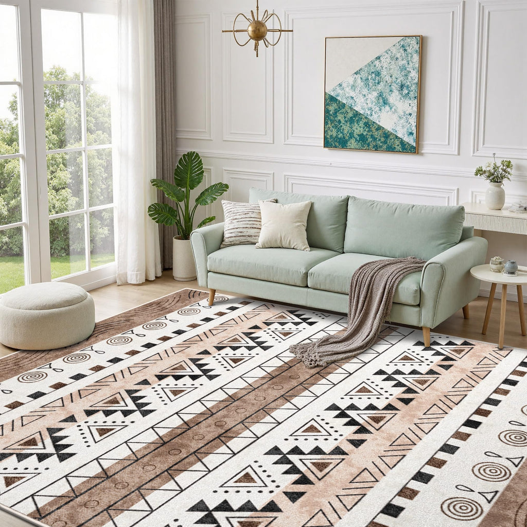 Large Mosaic Living Room Rug 8x10 Feet