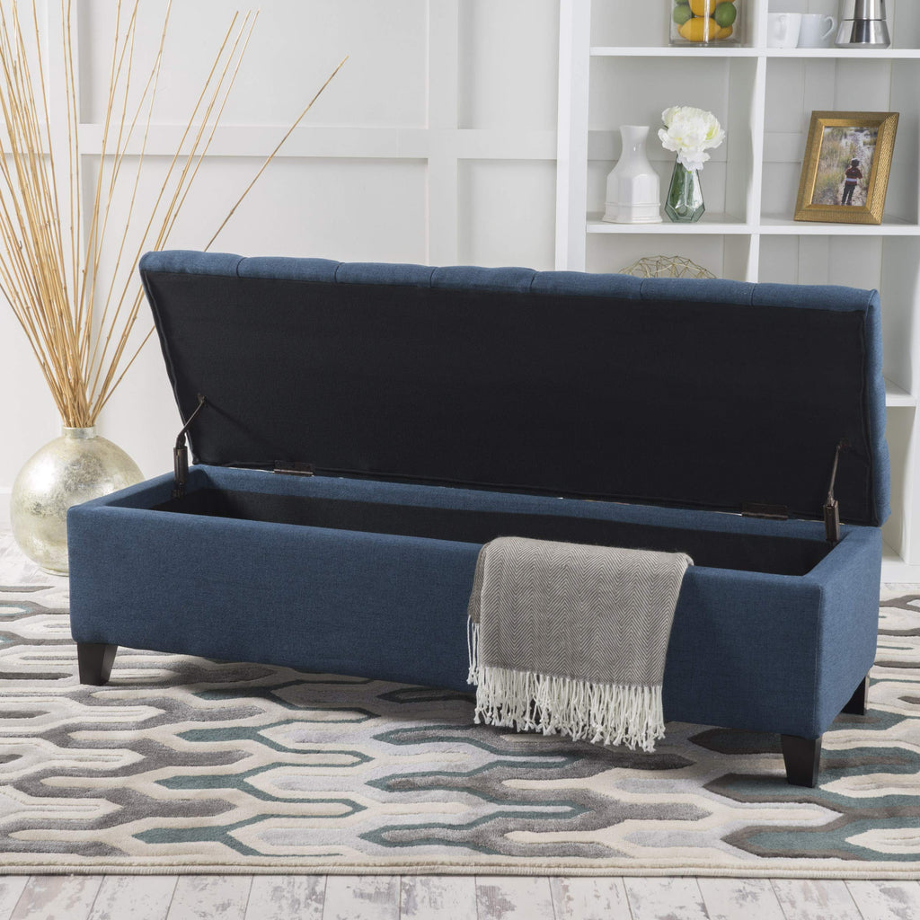 Christopher Knight Home Ottilie Fabric Storage Ottoman