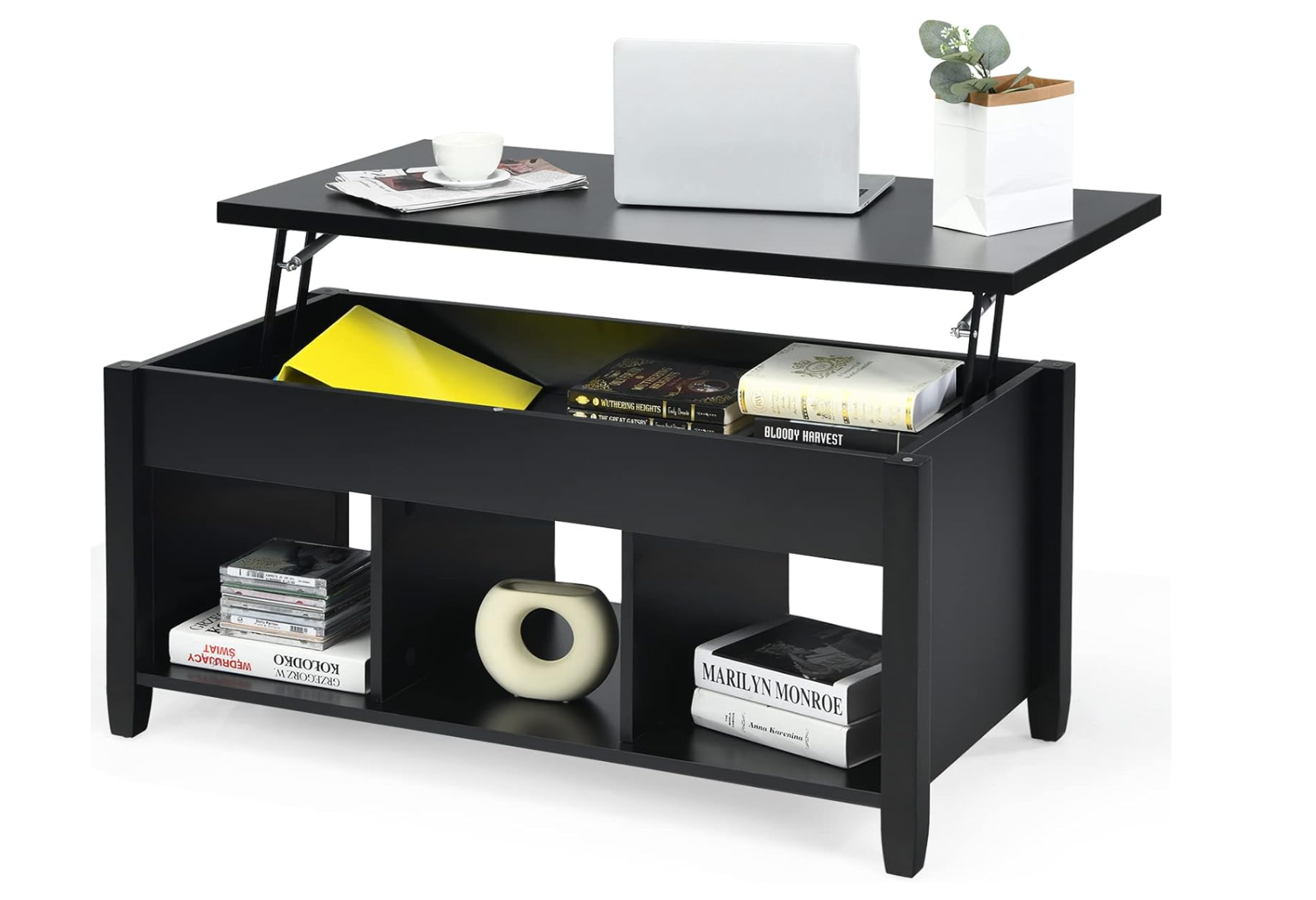 Tangkula Wood Lift Top Coffee Table