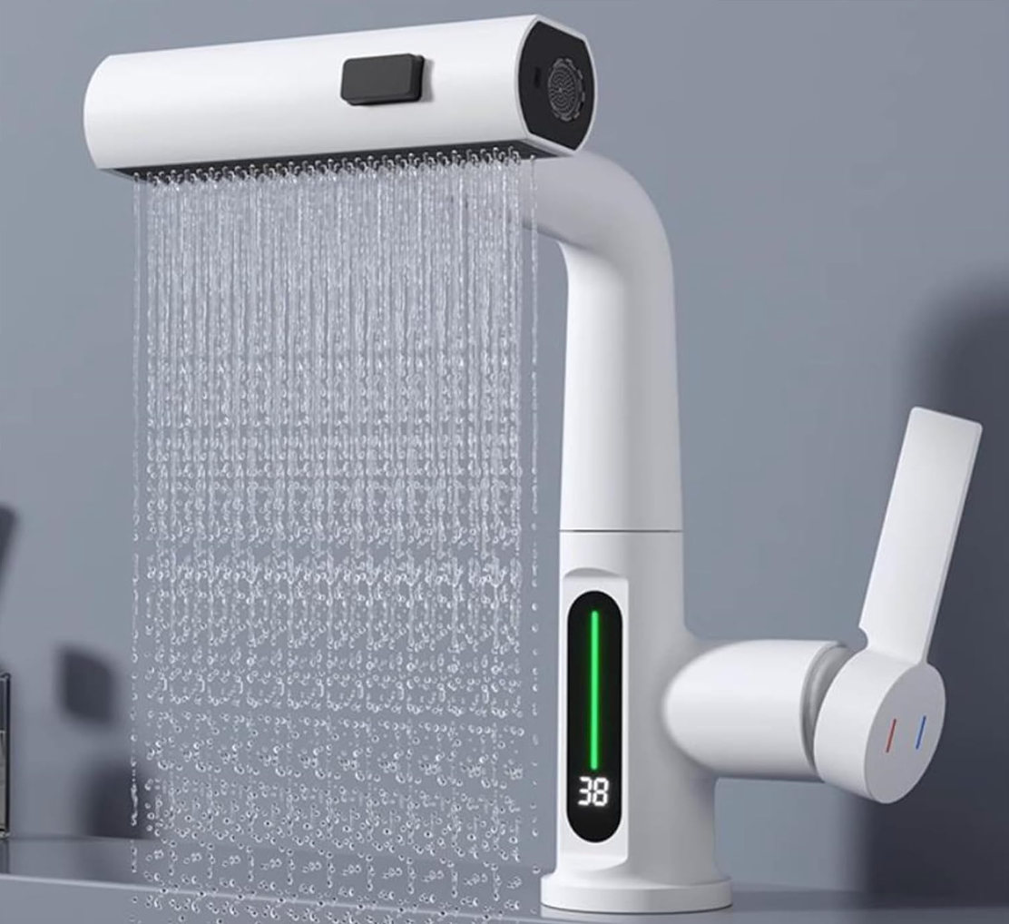 Luxury Waterfall Faucet for Bathroom Sink